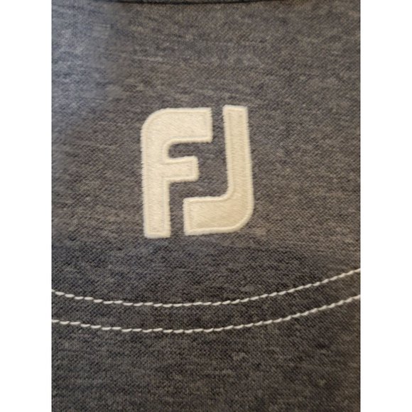 FootJoy Heathered Golf Polo Shirt Blue Size Small Moisture‎ Wicking Polyester - Picture 4 of 6